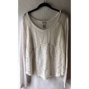 Lace Sweater Shirt